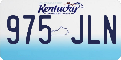 KY license plate 975JLN