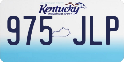 KY license plate 975JLP