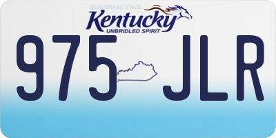 KY license plate 975JLR