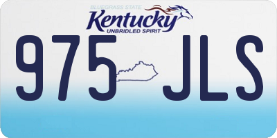 KY license plate 975JLS