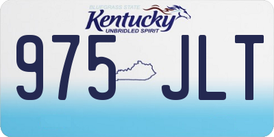 KY license plate 975JLT