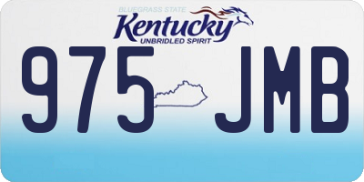 KY license plate 975JMB