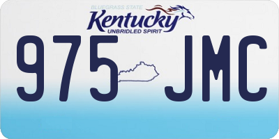 KY license plate 975JMC
