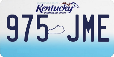 KY license plate 975JME