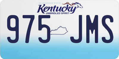 KY license plate 975JMS