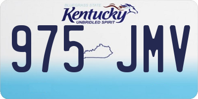 KY license plate 975JMV