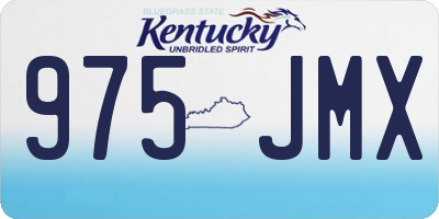 KY license plate 975JMX