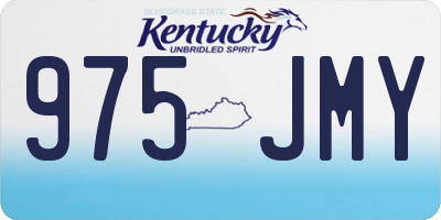 KY license plate 975JMY