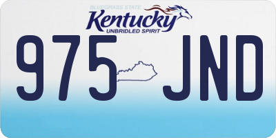 KY license plate 975JND