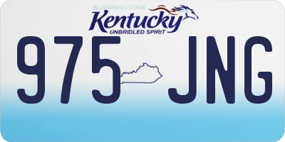 KY license plate 975JNG