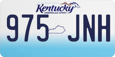 KY license plate 975JNH