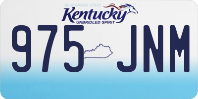 KY license plate 975JNM