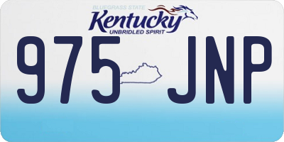 KY license plate 975JNP