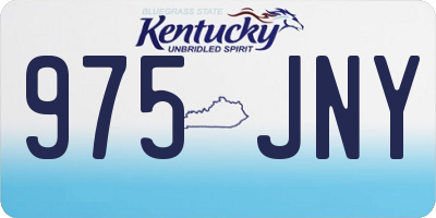KY license plate 975JNY