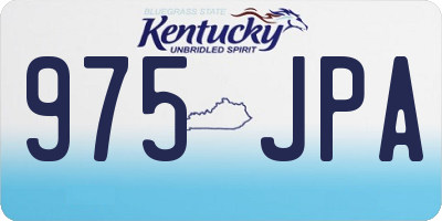KY license plate 975JPA