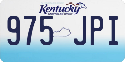 KY license plate 975JPI