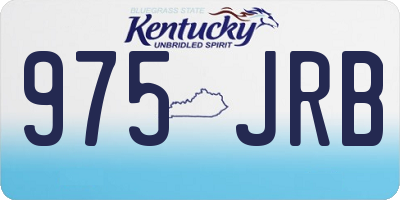 KY license plate 975JRB