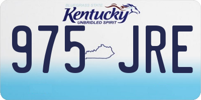 KY license plate 975JRE