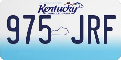 KY license plate 975JRF