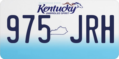 KY license plate 975JRH
