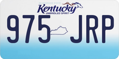 KY license plate 975JRP