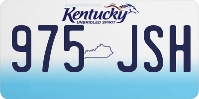 KY license plate 975JSH