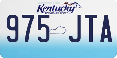 KY license plate 975JTA