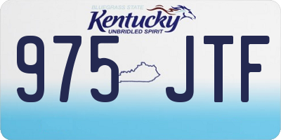 KY license plate 975JTF