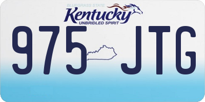 KY license plate 975JTG