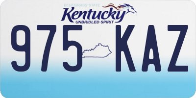 KY license plate 975KAZ