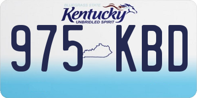 KY license plate 975KBD