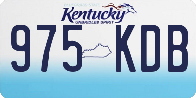 KY license plate 975KDB
