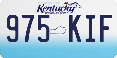 KY license plate 975KIF