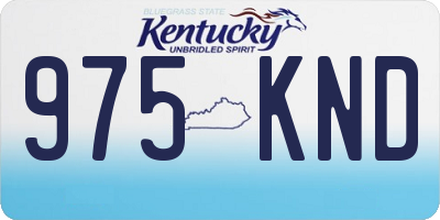 KY license plate 975KND