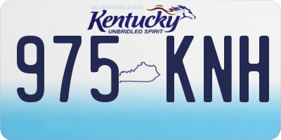 KY license plate 975KNH