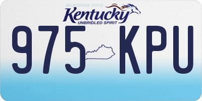 KY license plate 975KPU