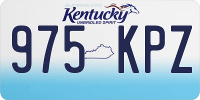 KY license plate 975KPZ
