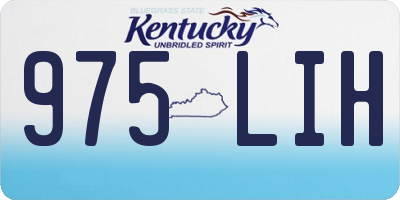 KY license plate 975LIH