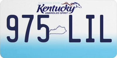 KY license plate 975LIL