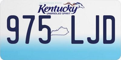 KY license plate 975LJD