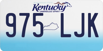 KY license plate 975LJK