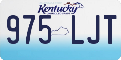 KY license plate 975LJT