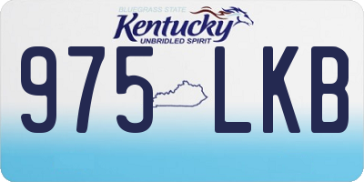 KY license plate 975LKB