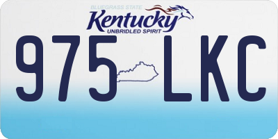 KY license plate 975LKC
