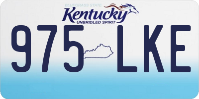 KY license plate 975LKE