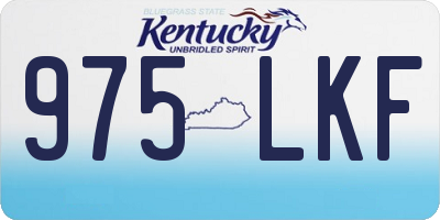 KY license plate 975LKF