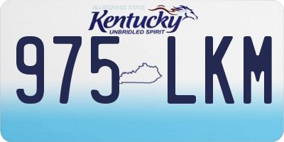 KY license plate 975LKM