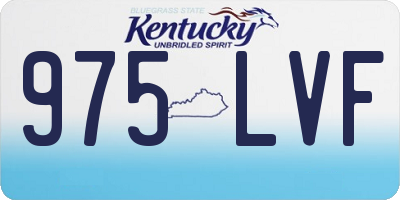 KY license plate 975LVF