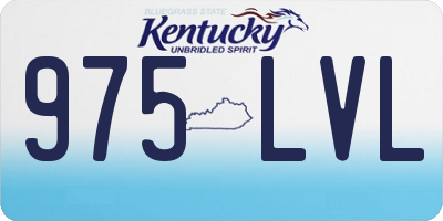 KY license plate 975LVL