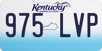 KY license plate 975LVP